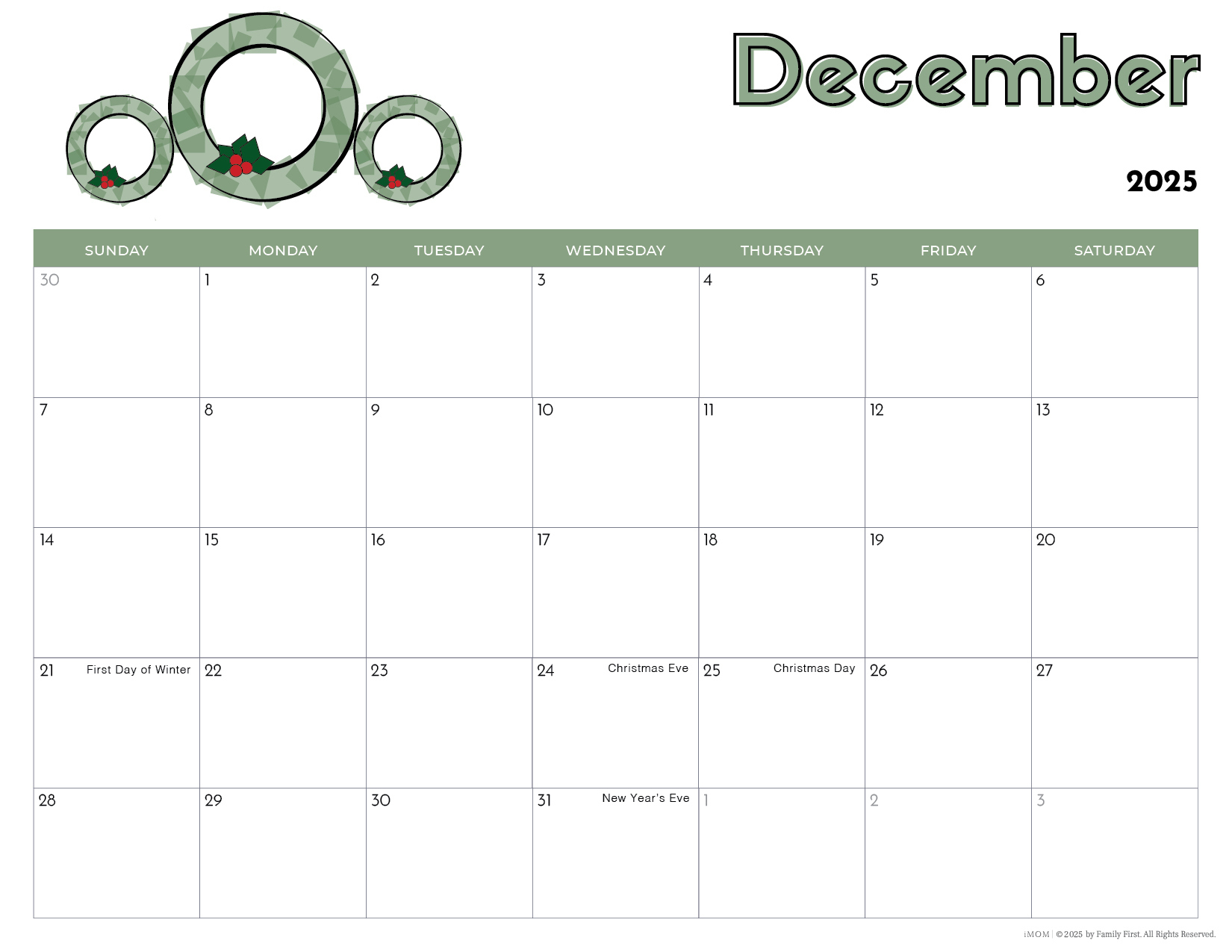 2025 Printable Calendars For Kids - Imom throughout Free Printable Childrens Calendar 2025