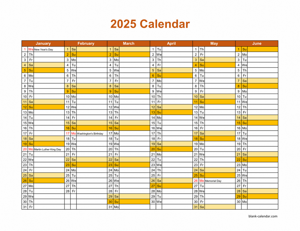 Free Download Printable Calendar 2025, Month In A Column, Half A throughout 2025 Printable Calendar by Month with Lines