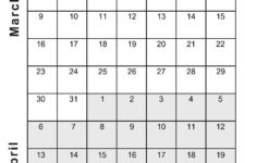 Printable March April 2025 Calendar | Calendarkart in Printable Calendar March And April 2025