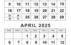 Printable March April 2025 Calendar | Calendarkart intended for Printable Calendar March and April 2025