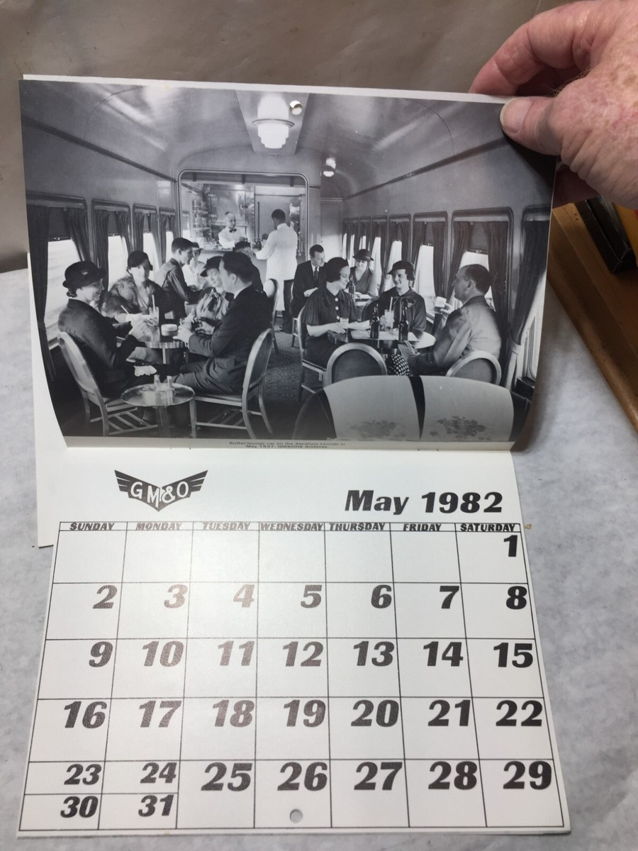 1981 &amp;amp; 1982 Gm&amp;amp;O Gulf, Mobile &amp;amp; Ohio Rr Historical Society regarding Gulf Mobile Ohio 2025 Calendar Printable