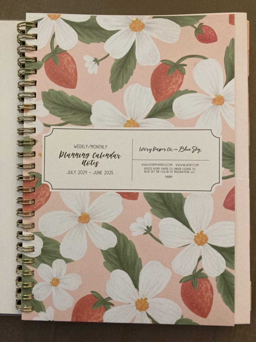 2024-2025 Blue Sky Ivory Paper Co Sammi W/M Planner (5.87&amp;quot; X 8.6 for Blue Sky Weekly/Monthly Planning Calendar July 2024 - June 2025