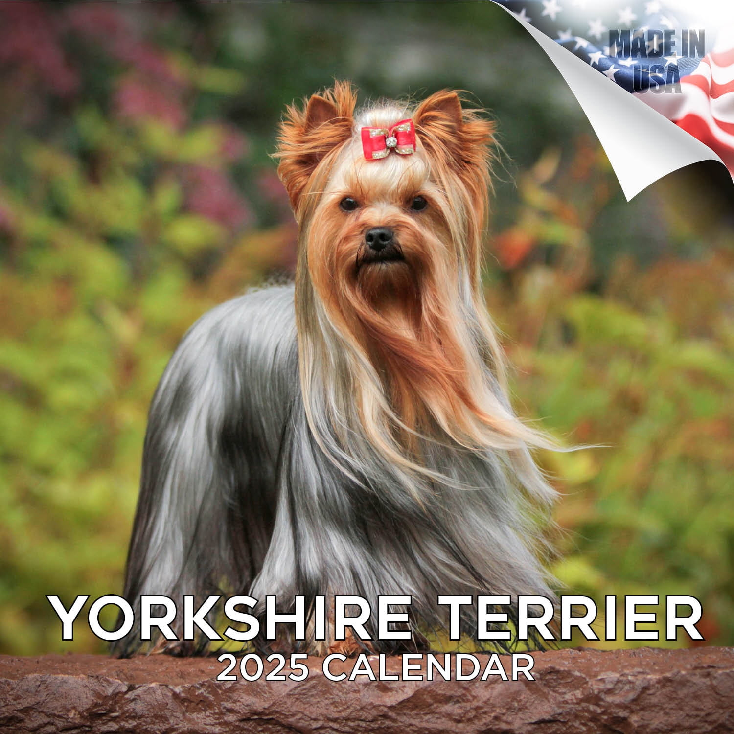 2024 2025 Yorkshire Terrier Calendar - Dog Breed Monthly Wall Calendar - 12 X 24 Open - Thick No-Bleed Paper - Giftable - Academic Teacher&amp;#039;S Planner with regard to Just Yorkies 2025 Calendar Printable