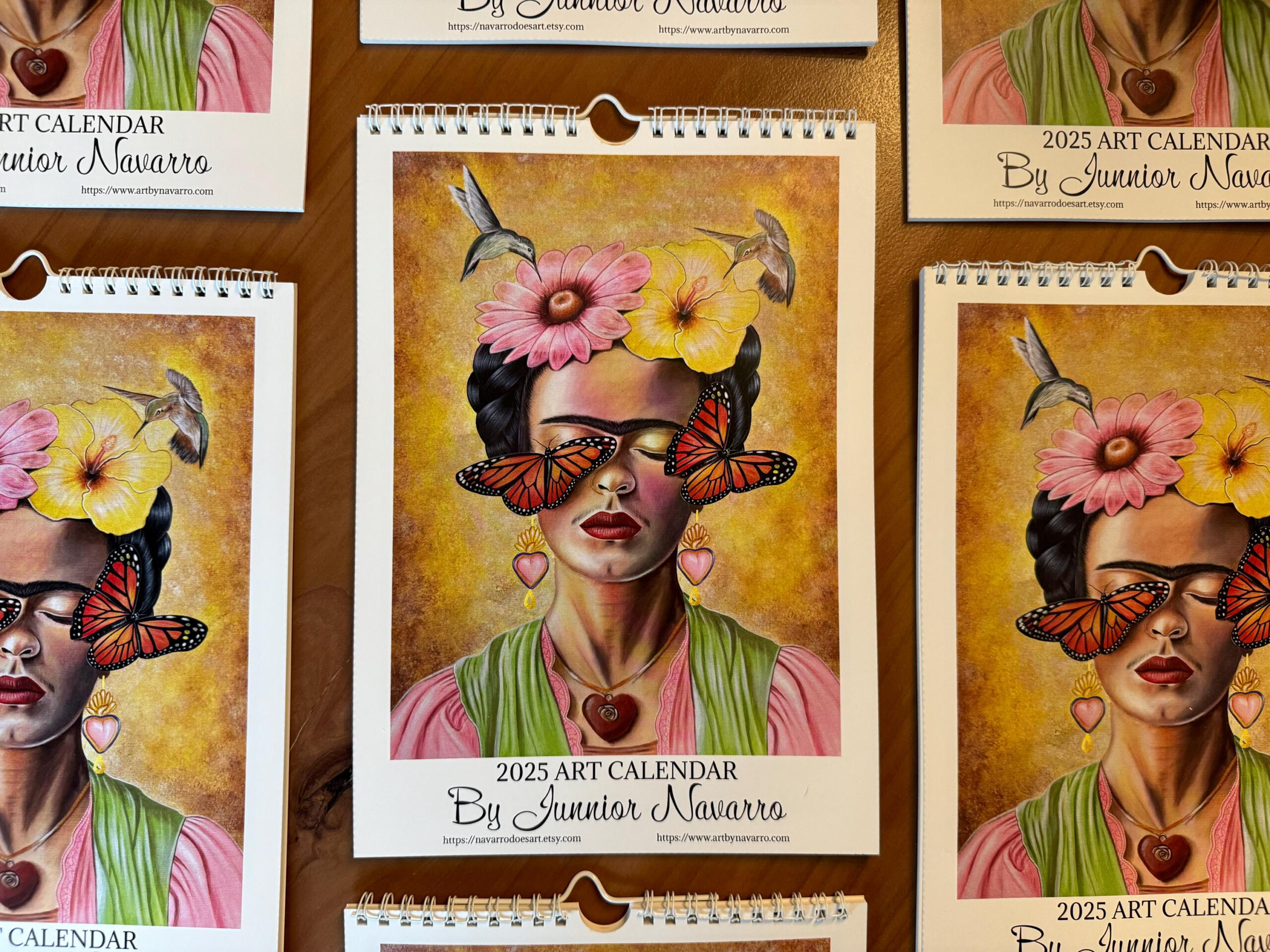 2025 Art Calendar 8.5X11 Limited Edition Of 200, Mexican Calendar with Lang Folk Art Special Edition 2025 Calendar Printable
