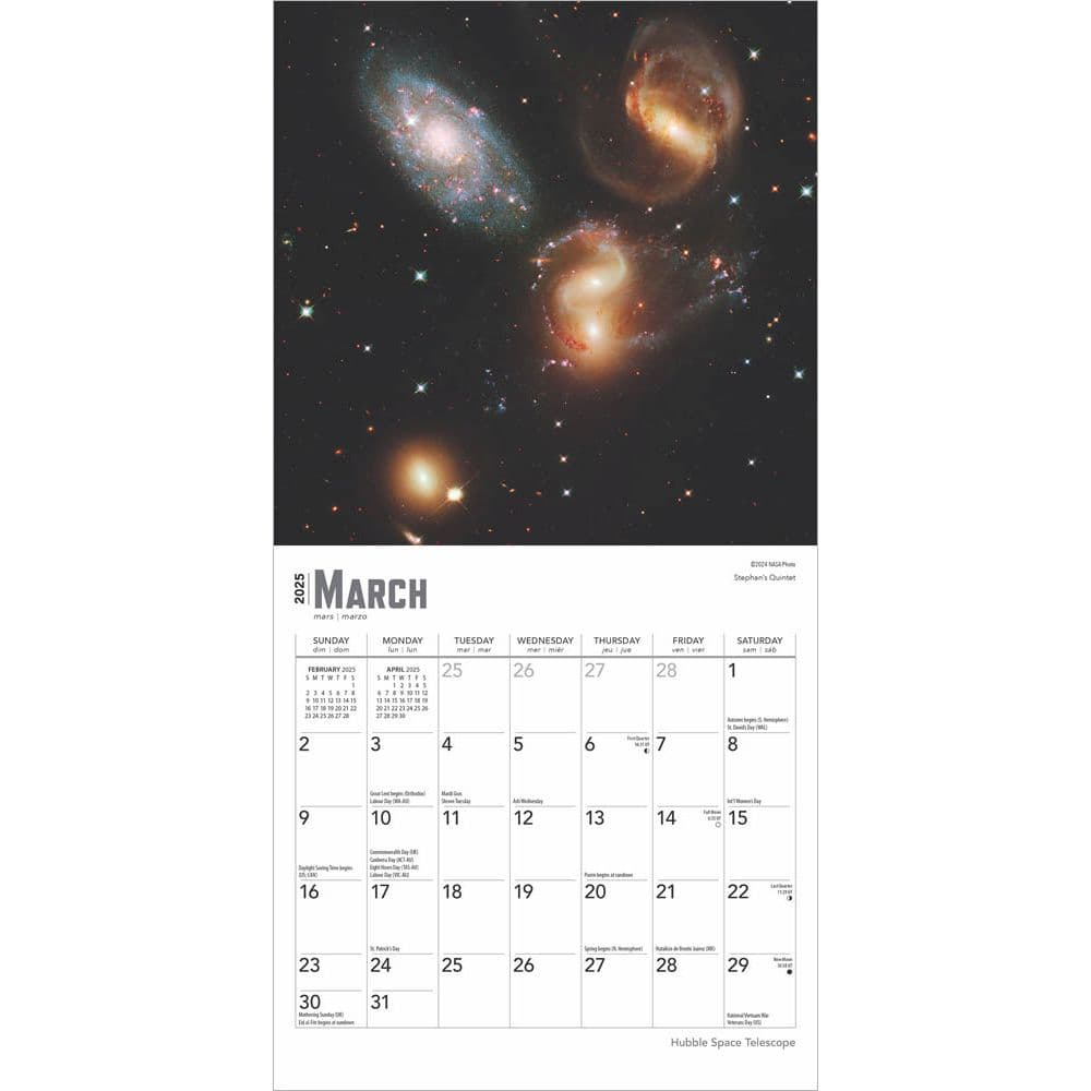 2025 Astronomy Calendars, Discover The Wonders Of The Universe inside Starry Nights Astronomy 2025 Calendar Printable