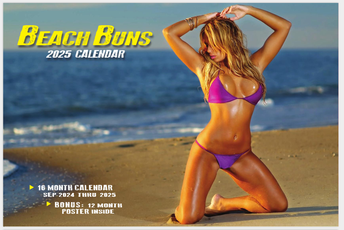 2025 Beach Buns Swimsuit Calendar Sexy Hot Girl Babe Pin Up Women with regard to Beach Babes 2025 Calendar Printable