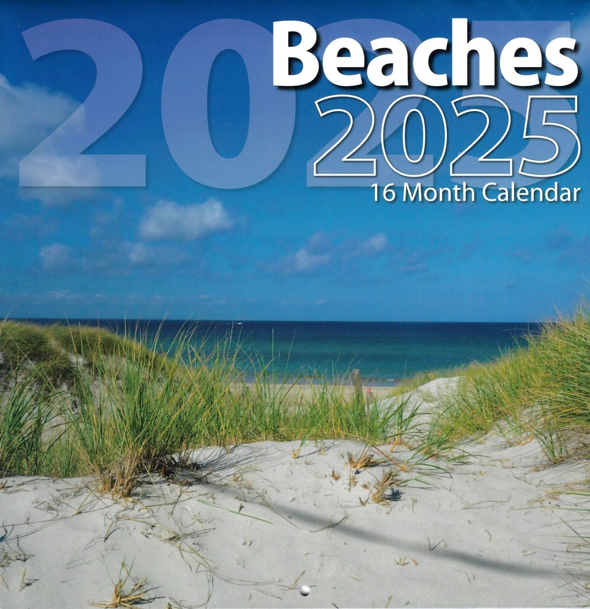 2025 Beaches 16-Month (Sept 2024 Through Dec 2025) Full Size Wall intended for Coastlines of North America 2025 Calendar Printable