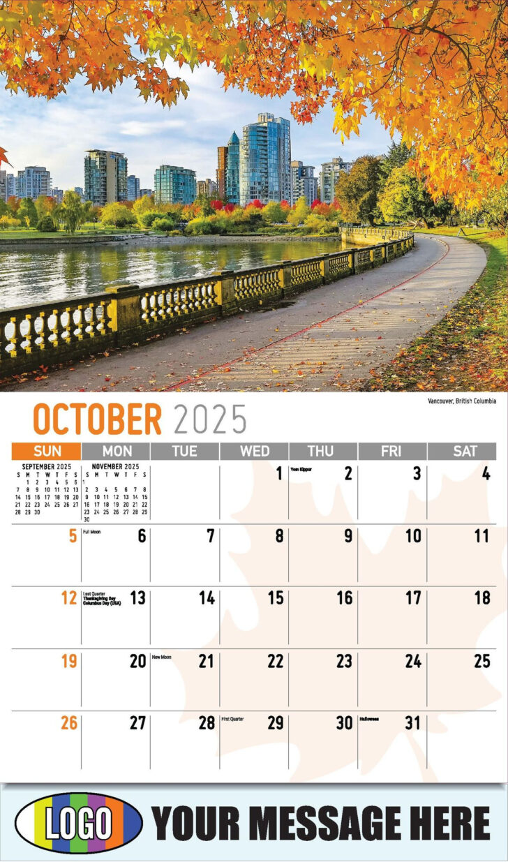 British Columbia 2025 Calendar  Printable