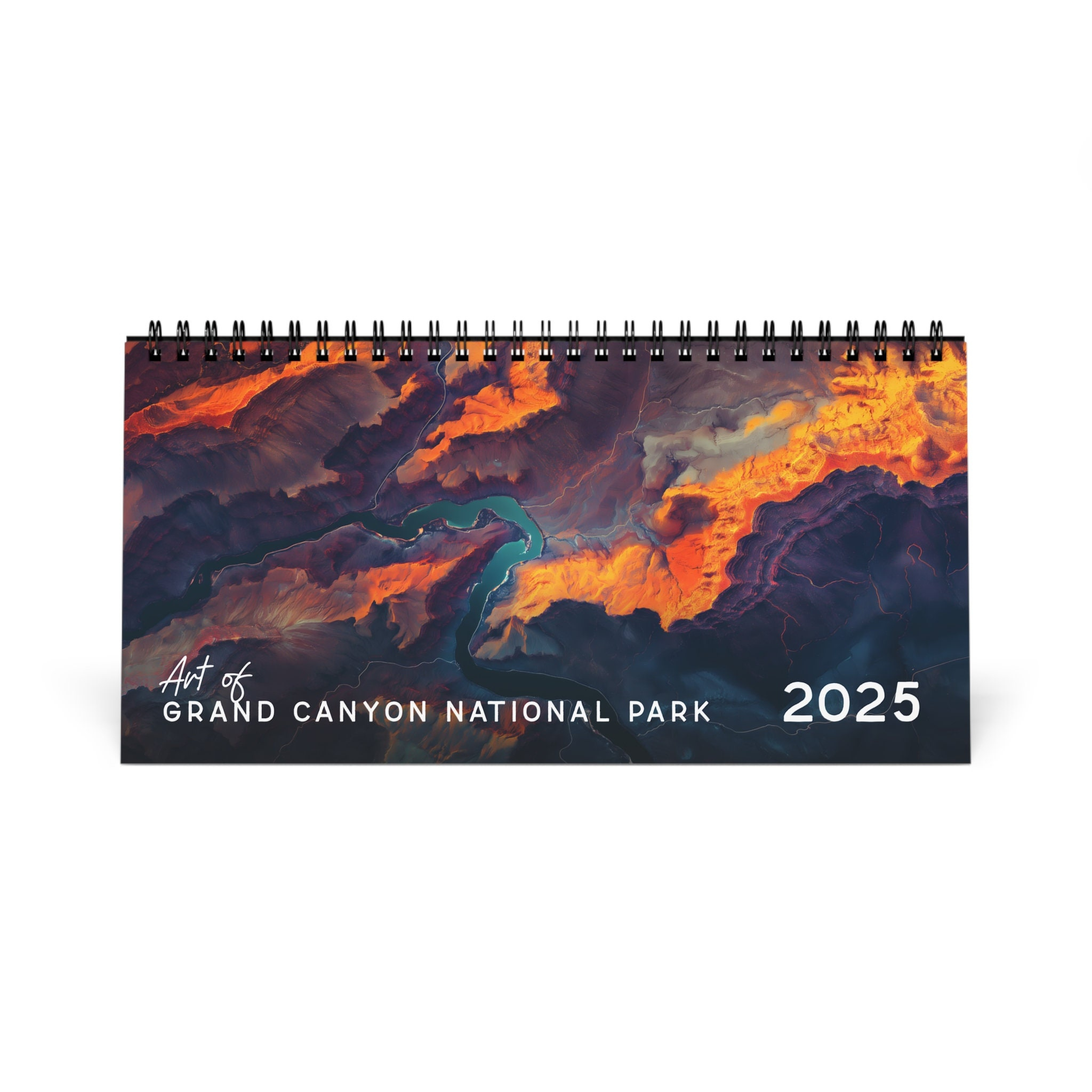 2025 Calendar - Art Of Grand Canyon National Park - Desk Calendar intended for Grand Canyon National Park 2025 Calendar Printable