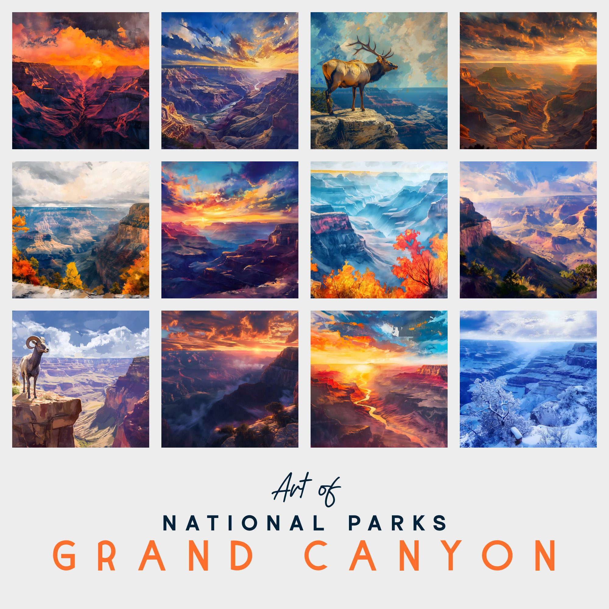 2025 Calendar - Art Of Grand Canyon National Park - Desk Calendar with regard to Grand Canyon National Park 2025 Calendar Printable