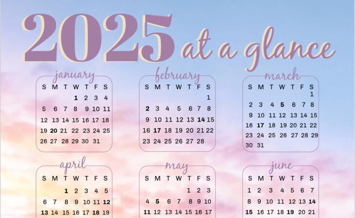 Florida Coast 2025 Calendar Printable