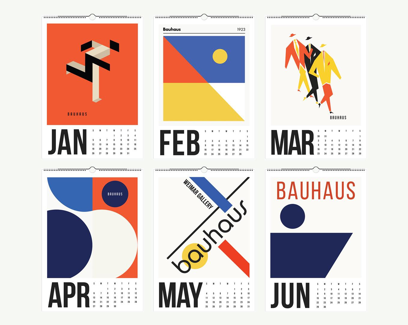 2025 Calendar Bauhaus Calendar 2025 Wall Calendar 2025 Bauhaus Art in Bauhaus 2025 Calendar Printable