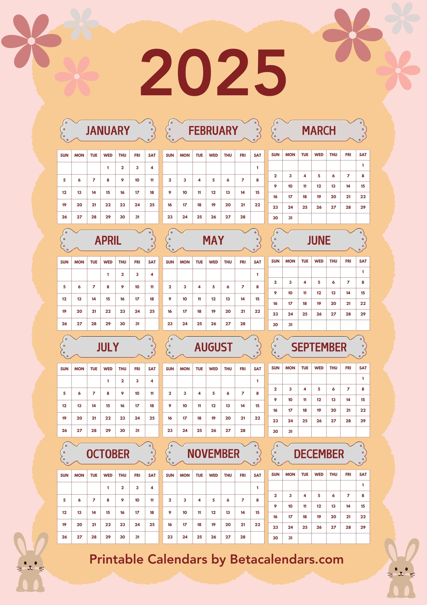 2025 Calendar - Beta Calendars regarding Dream Guys 2025 Calendar Printable