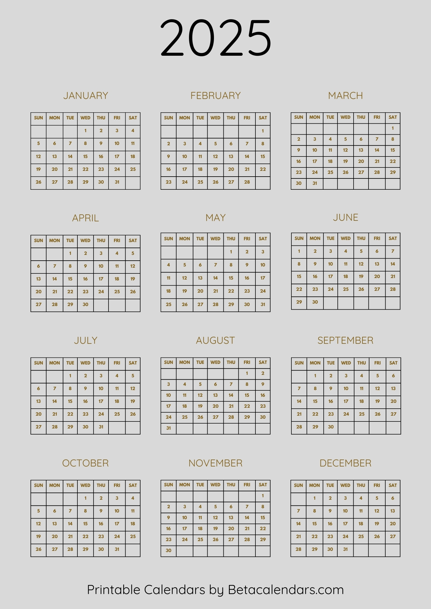 2025 Calendar - Beta Calendars with regard to Dream Guys 2025 Calendar Printable