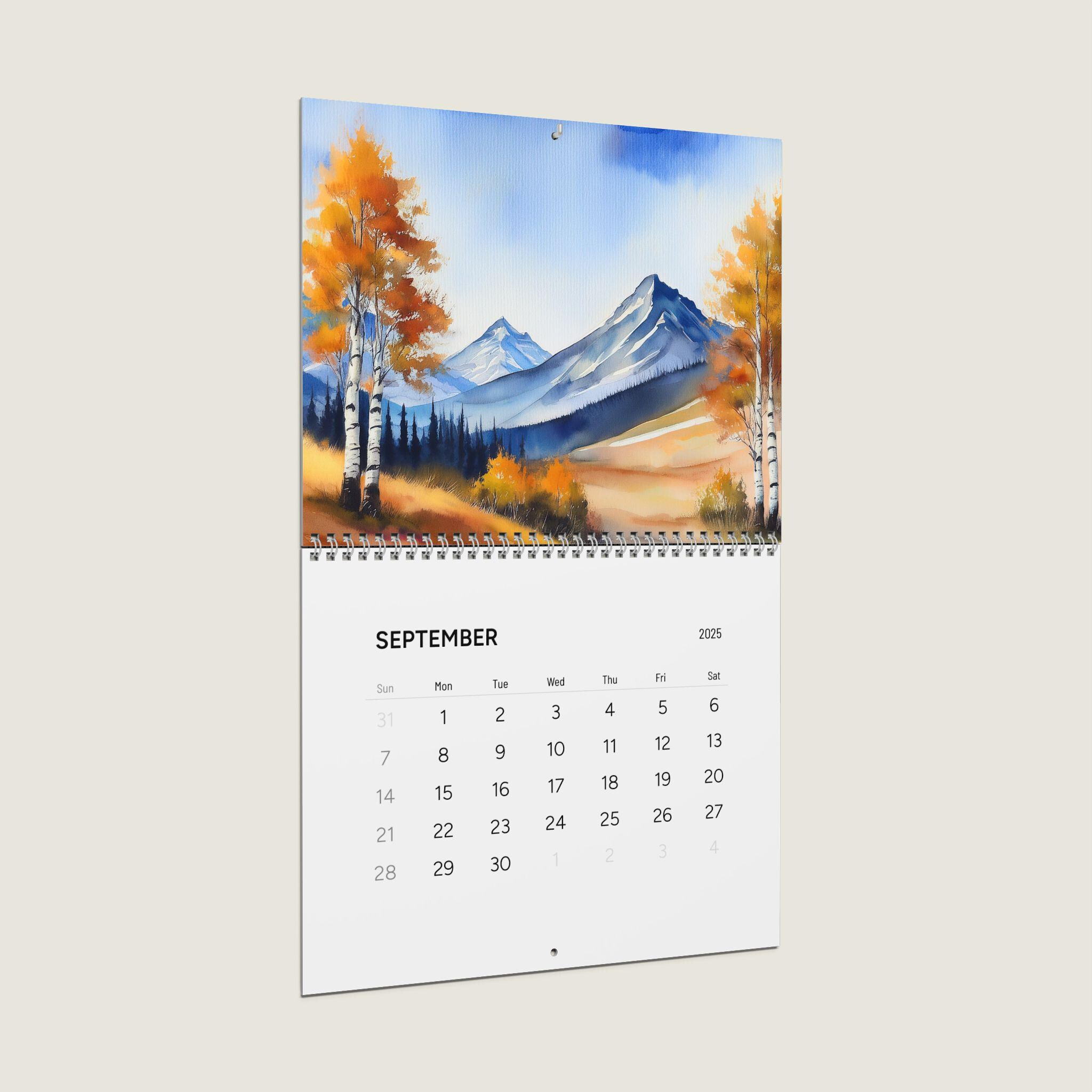 2025 Calendar Cabin - Etsy throughout Connecticut Wild And Scenic 2025 Calendar Printable