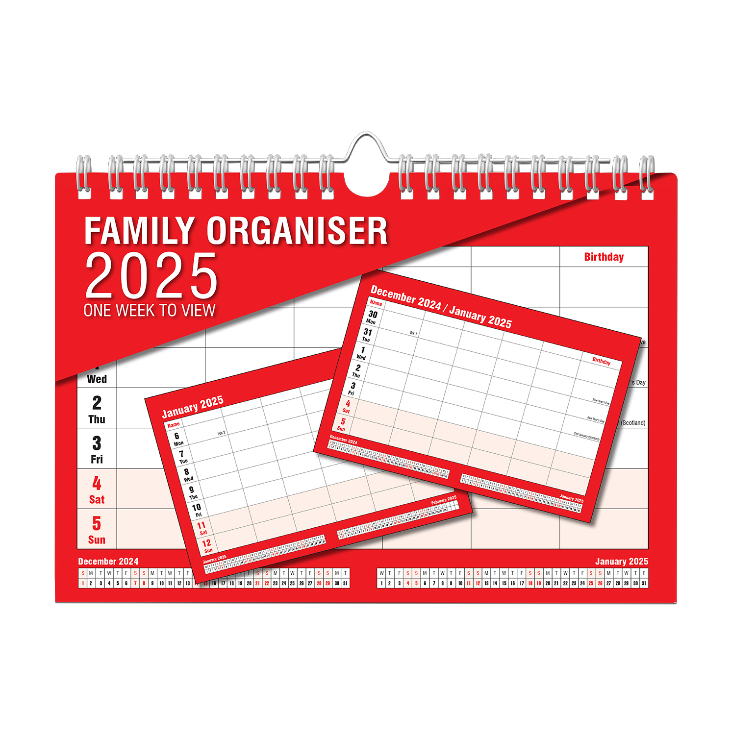 2025 Calendar Family Organizer - One Week To View - Clarisworld in Scotland Family Organizer 2025 Calendar Printable