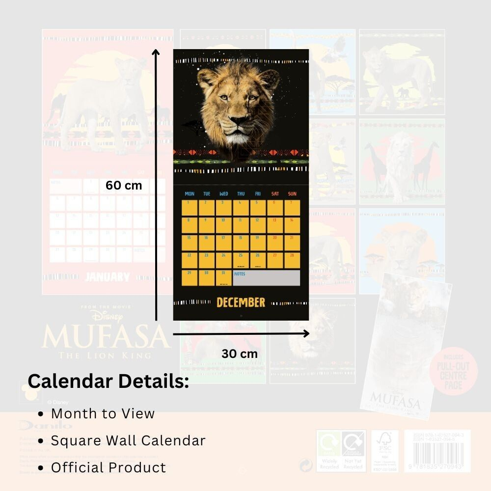 2025 Calendar Movies Despicable Me, Wicked, Beetlejuice, Mufasa pertaining to Disney Mufasa 2025 Calendar Printable