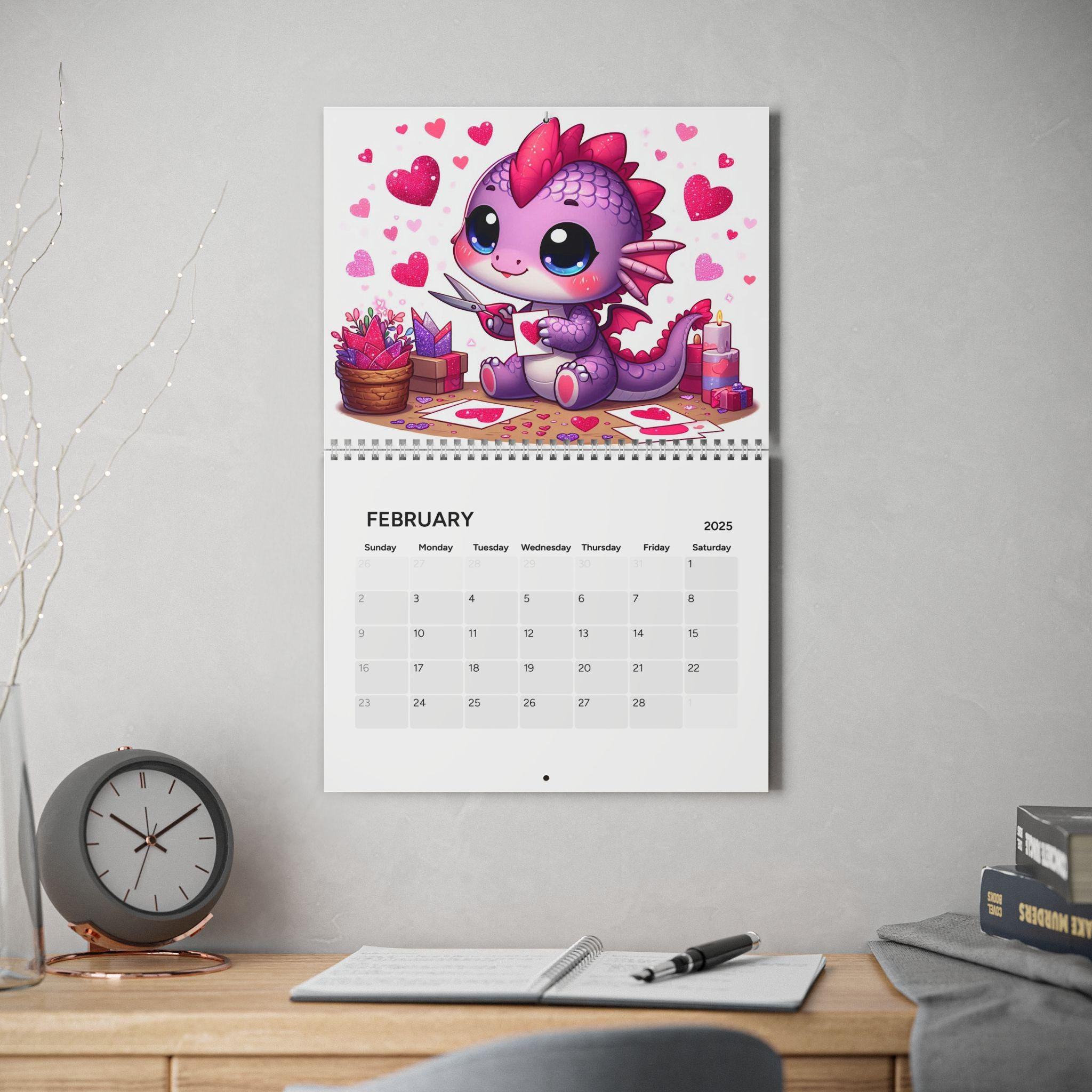 2025 Calendar Of Baby Dragons, Cute Activities, Adorable Wall inside Dragon 2025 Calendar Printable