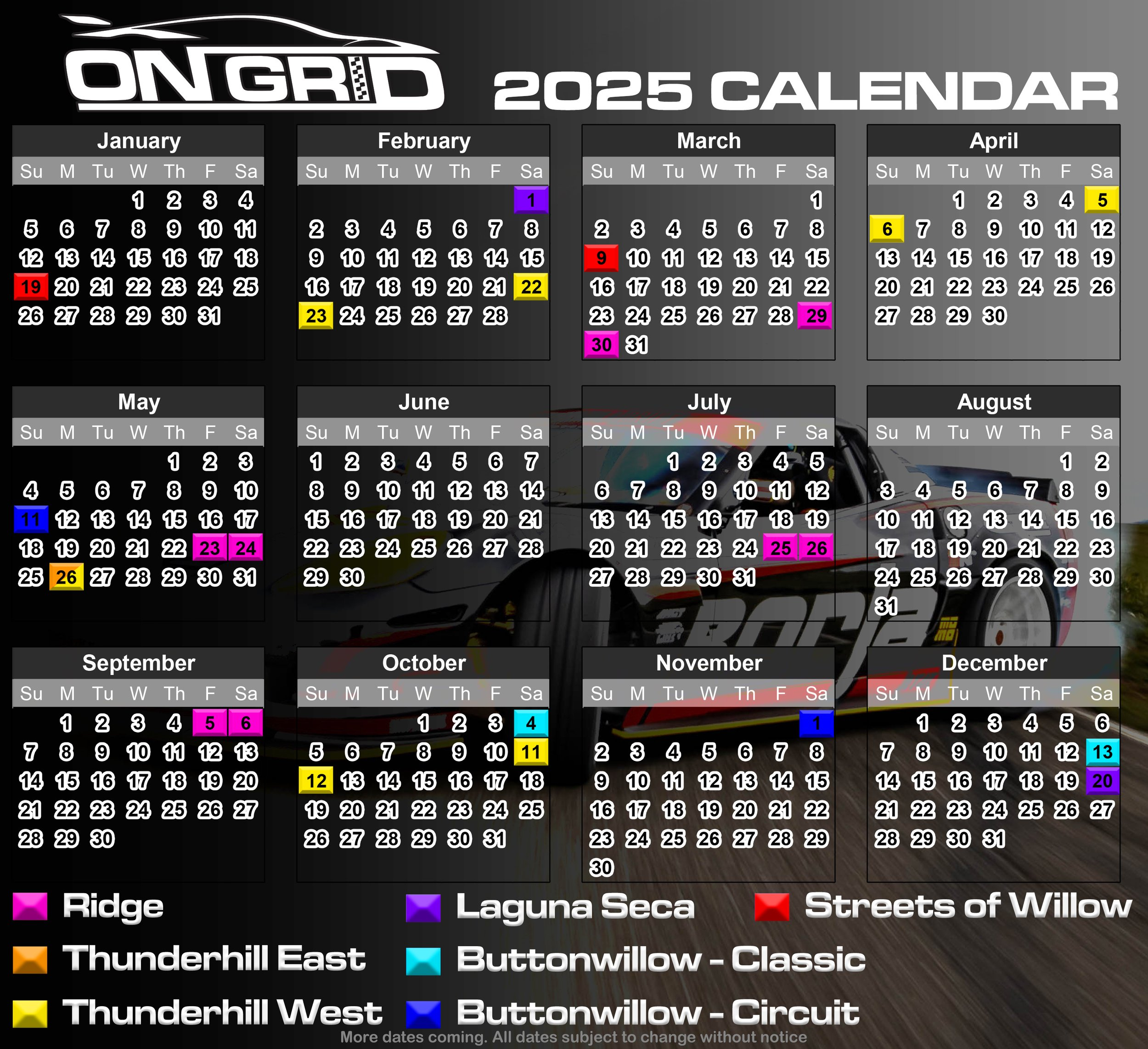 2025 Calendar — Ongrid with regard to Great Northwest 2025 Calendar Printable