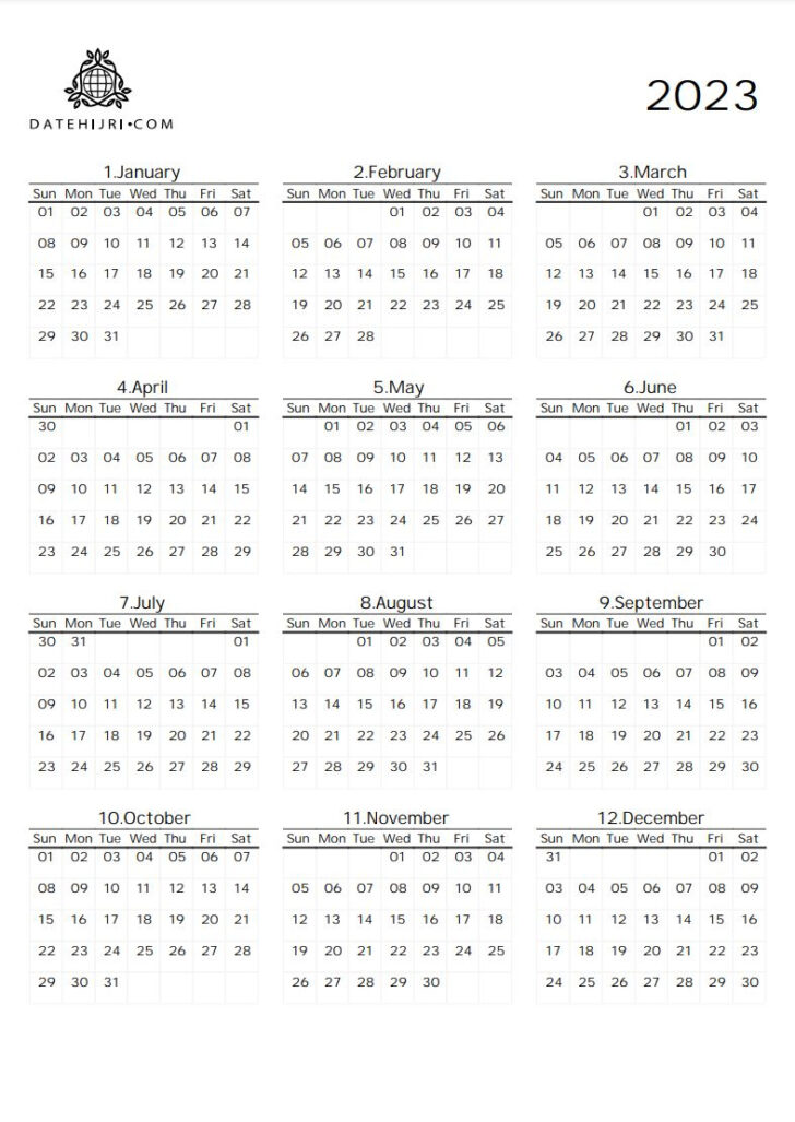 Arabians 2025 Calendar  Printable