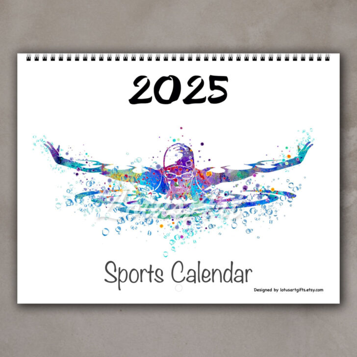 Waters Edge 2025 Calendar Printable