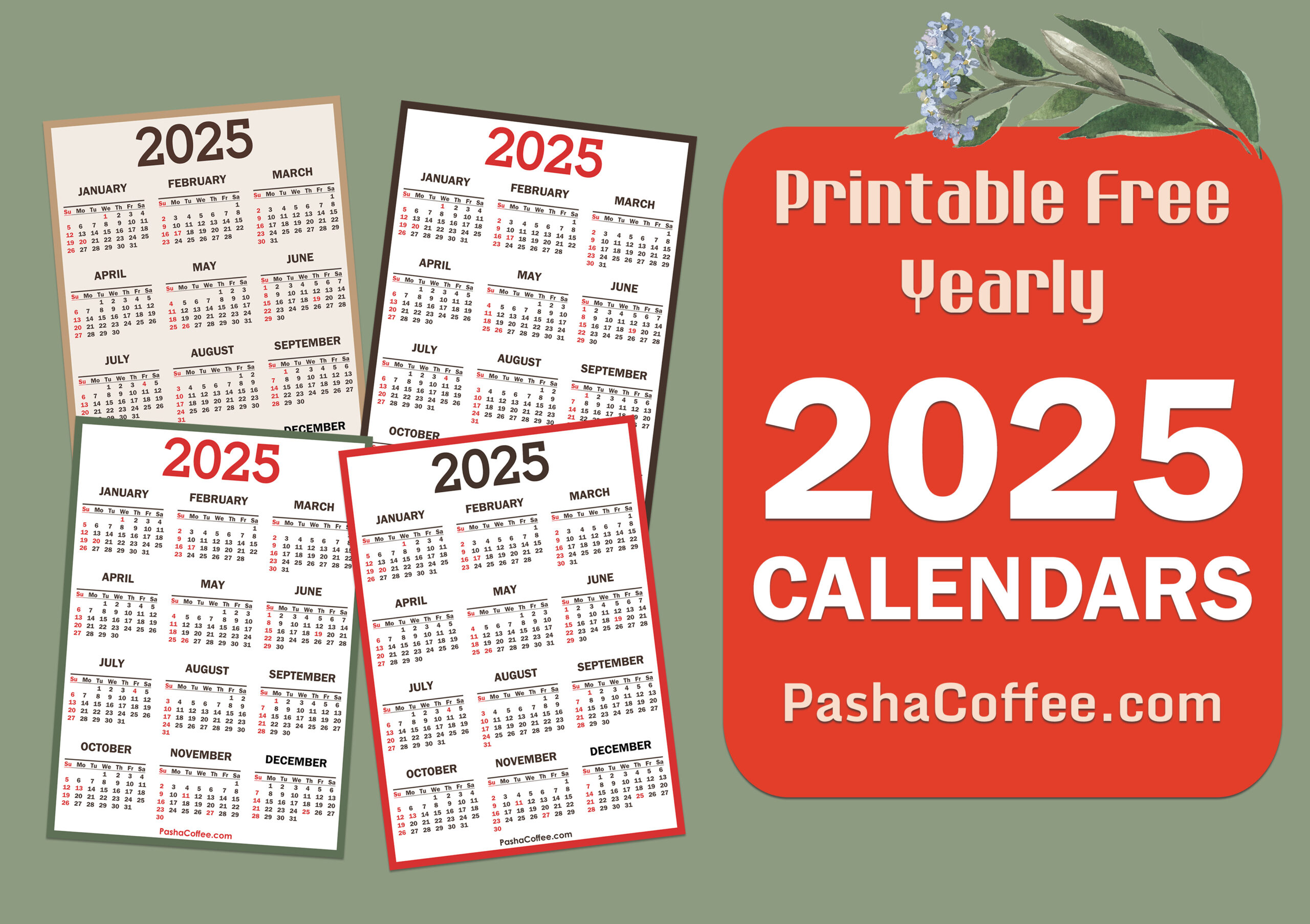 2025 Calendar With Holidays – Pashacoffee intended for Coffee Special Value 2025 Calendar Printable