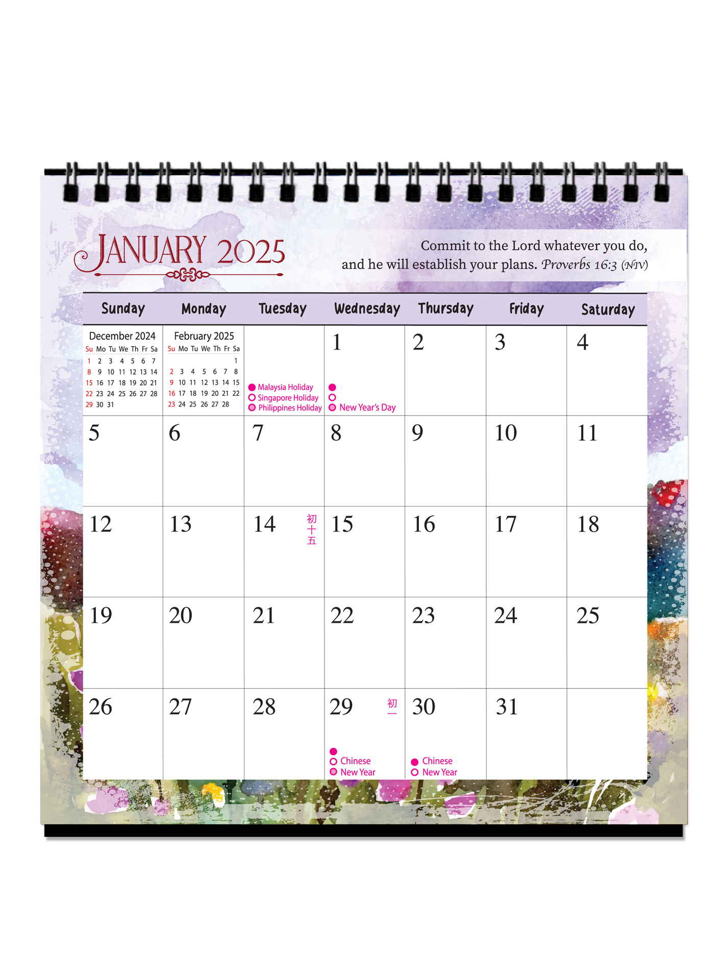 2025 Desk Calendar: Bountiful Blessings | Koorong for Bountiful Blessings Special Edition 2025 Calendar Printable