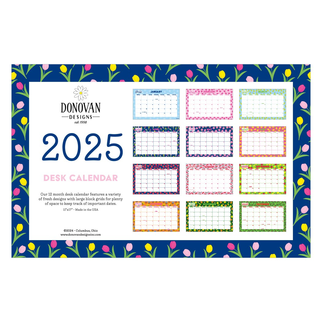2025 Desk Calendar | Donovan Designs regarding Ohio 2025 Calendar Printable