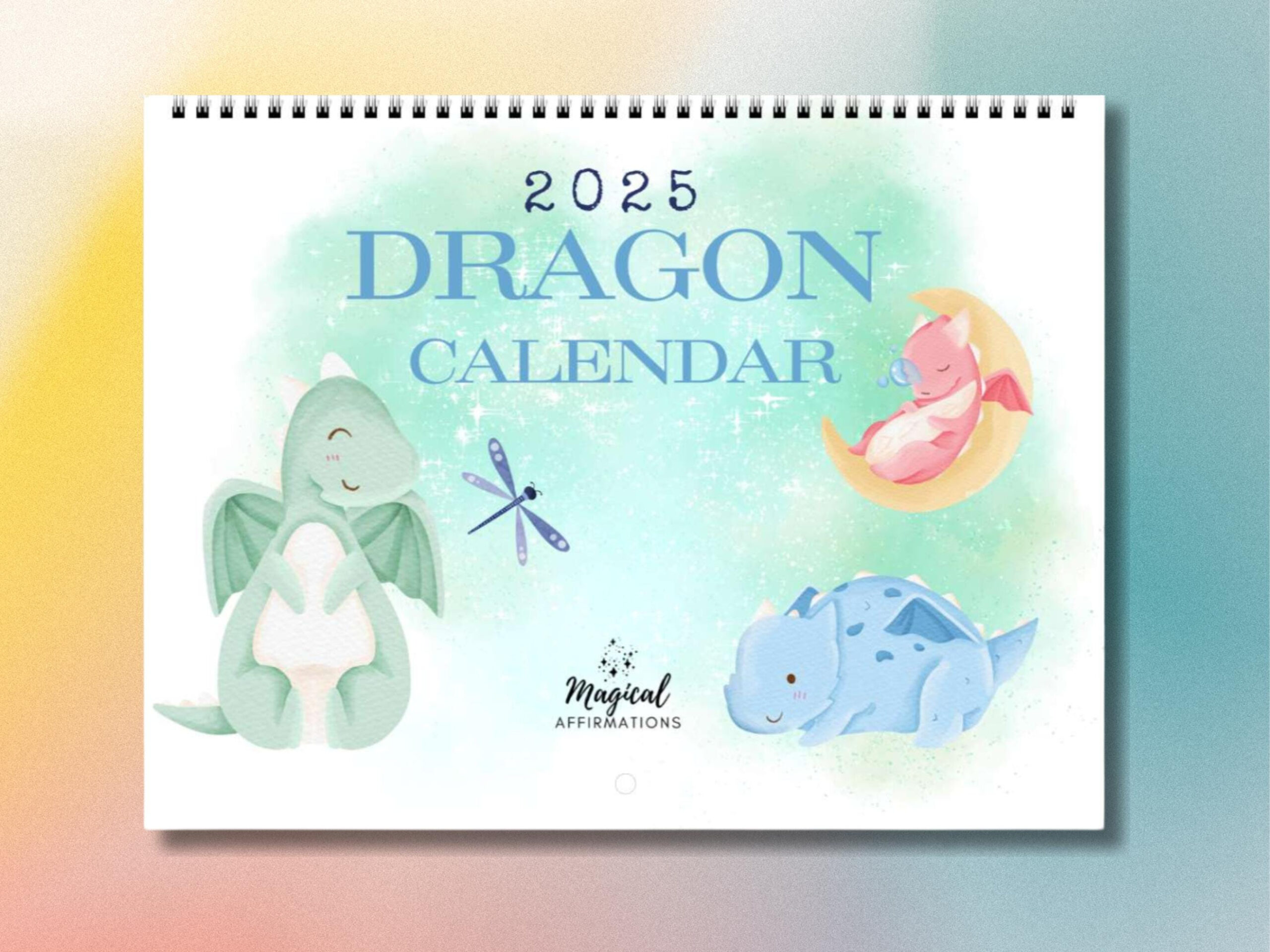 2025 Dragon Printable Calendar - Etsy with regard to Dragon 2025 Calendar Printable