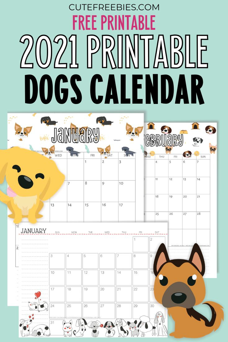 2025 Free Printable Dogs Calendar For A Happy Year - Cute Freebies within Dog is Good 2025 Calendar Printable
