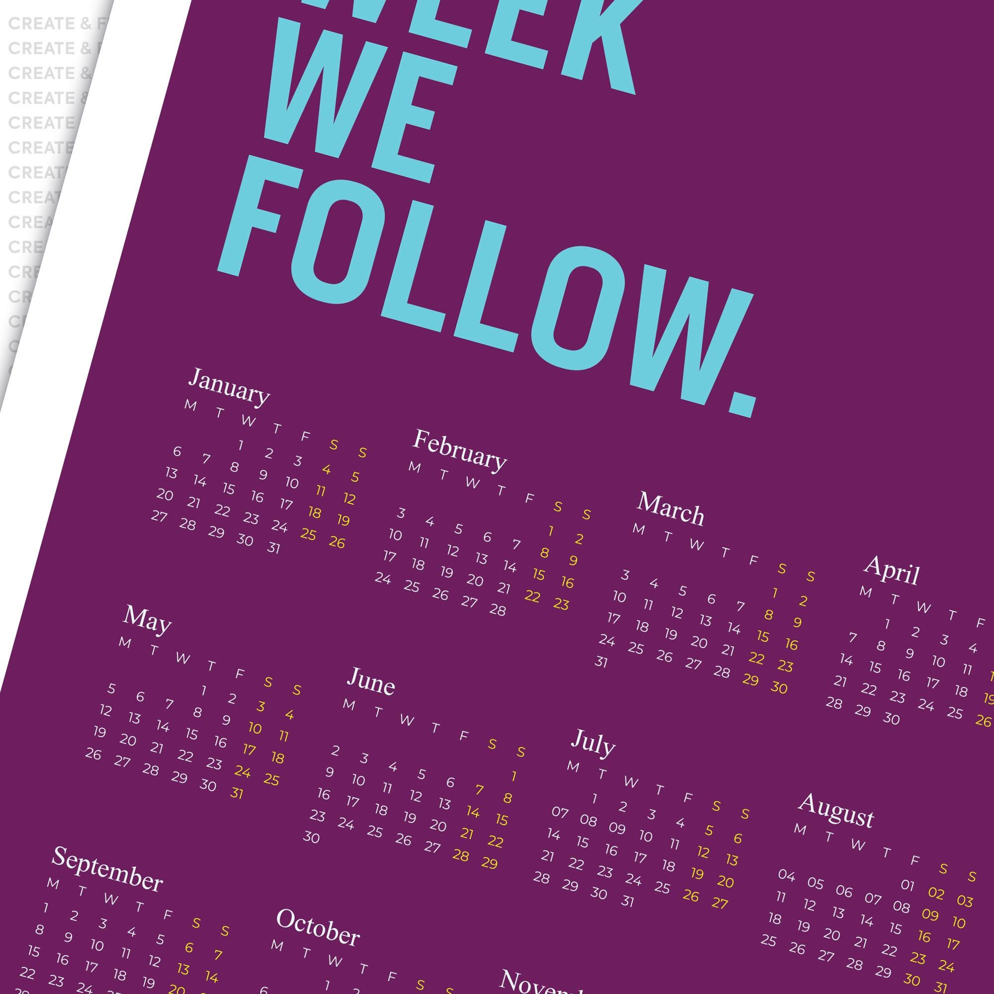 2025 Full Year In View Calendar. Aston Villa Fc. Every Week We throughout Aston Villa Fc Poster 2025 Calendar Printable