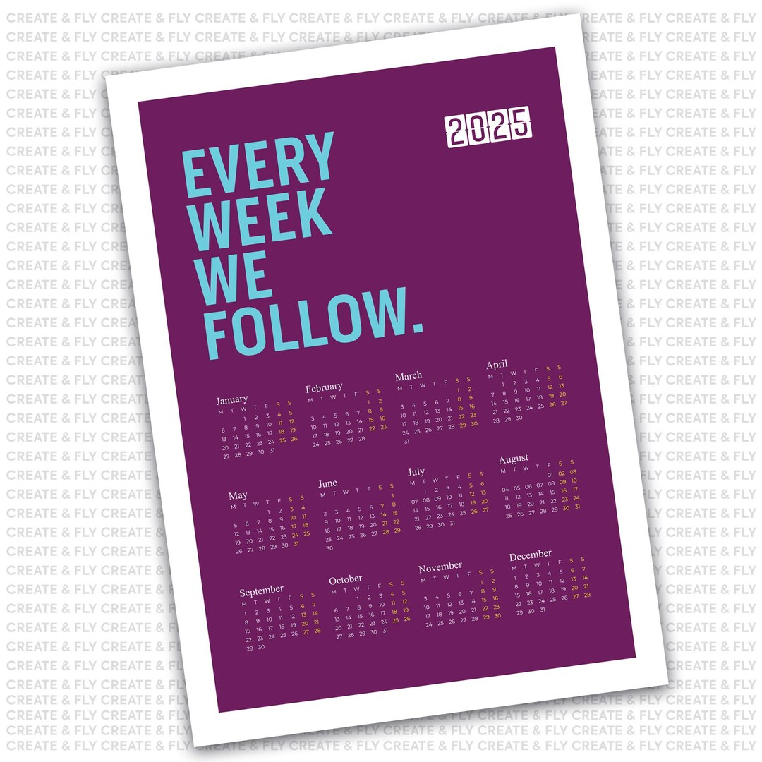 2025 Full Year In View Calendar. Aston Villa Fc. Every Week We within Aston Villa Fc Poster 2025 Calendar Printable