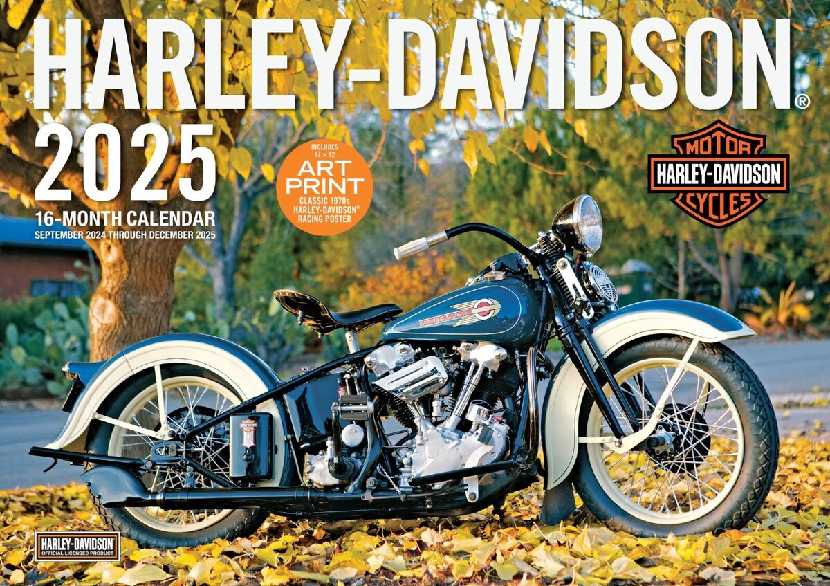 2025 Harley-Davidson Motorcycles Deluxe Wall Calendar | Ebay within Orange County Choppers 2025 Calendar Printable
