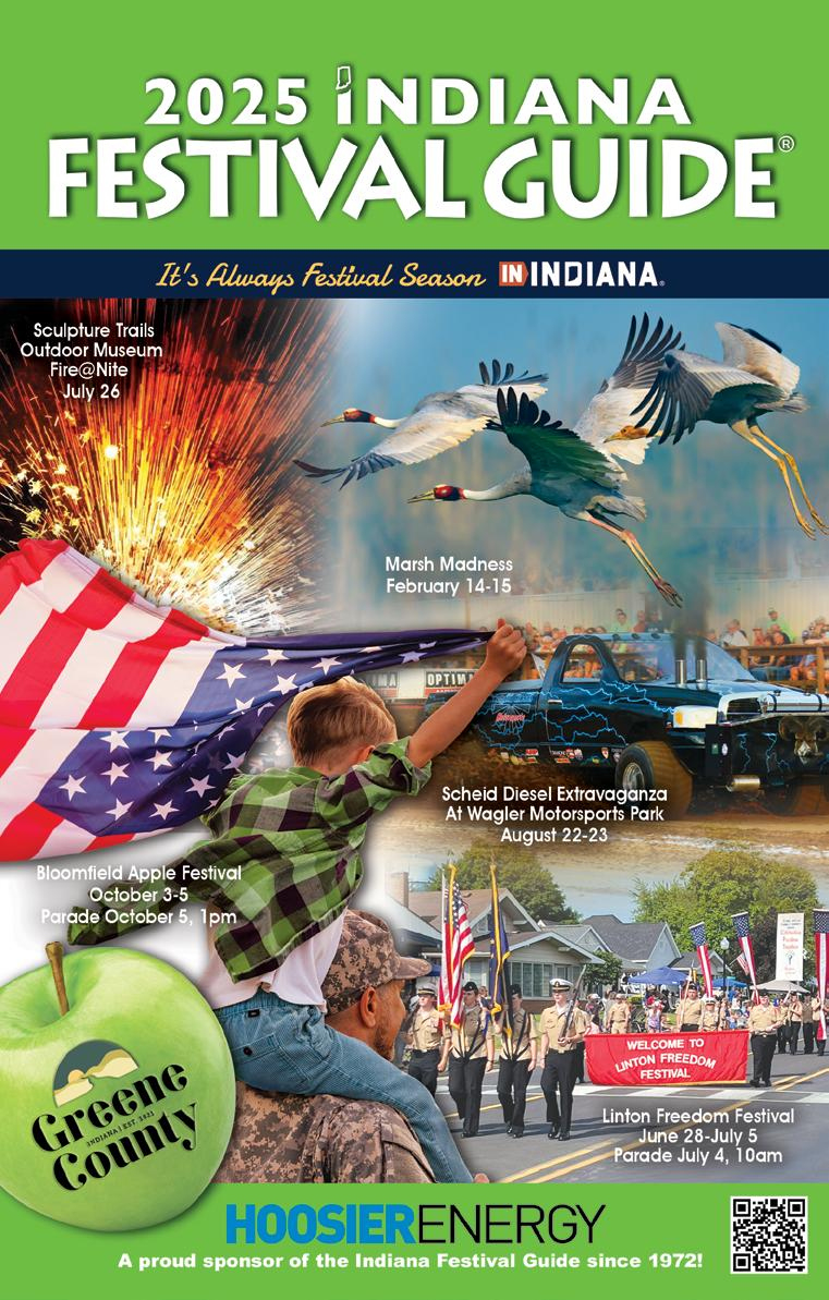 2025 Indiana Festival Guideindianafestivals - Issuu regarding Indiana Wild and Scenic 2025 Calendar Printable
