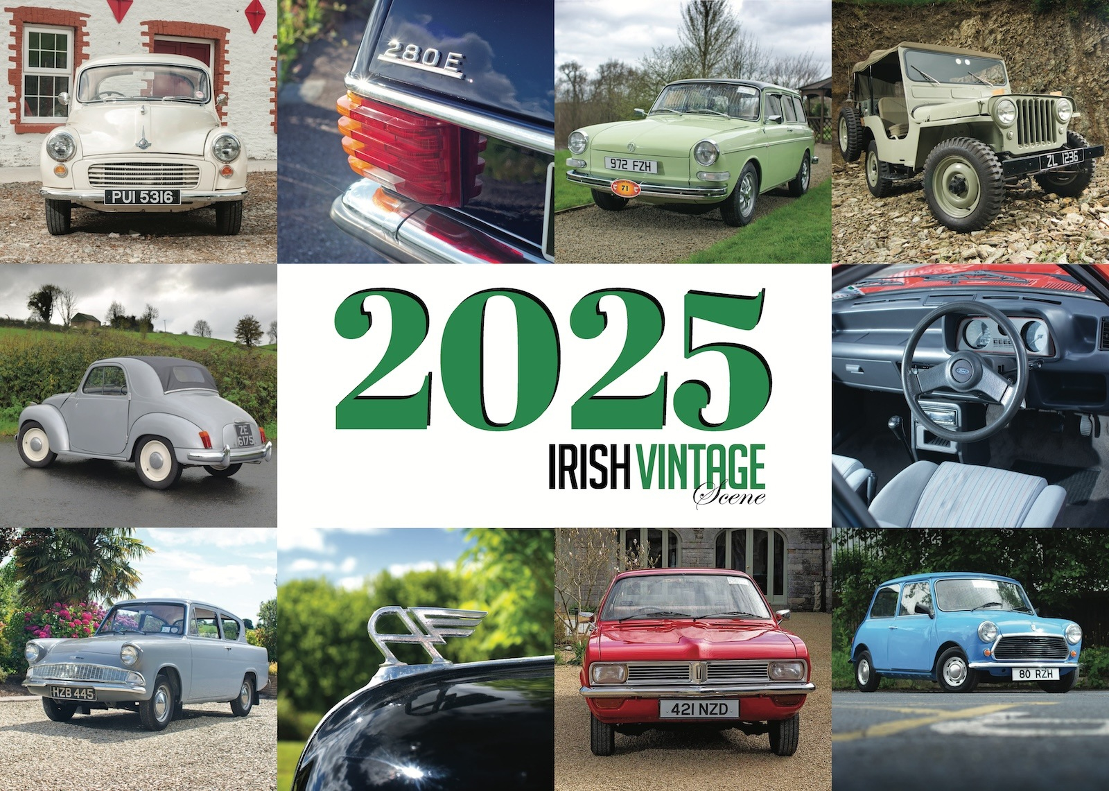 2025 Irish Vintage Scene Car Calendar – Irish Vintage Scene Magazine pertaining to Classic Cars And Trucks 2025 Calendar Printable