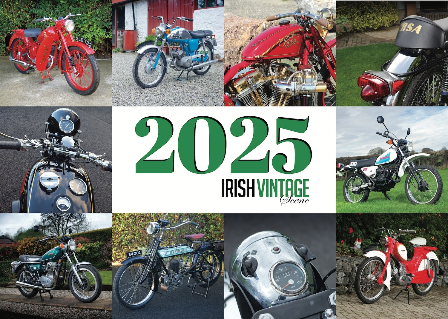2025 Irish Vintage Scene Motorbike Calendar – Irish Vintage Scene regarding Classic Triumph 2025 Calendar Printable