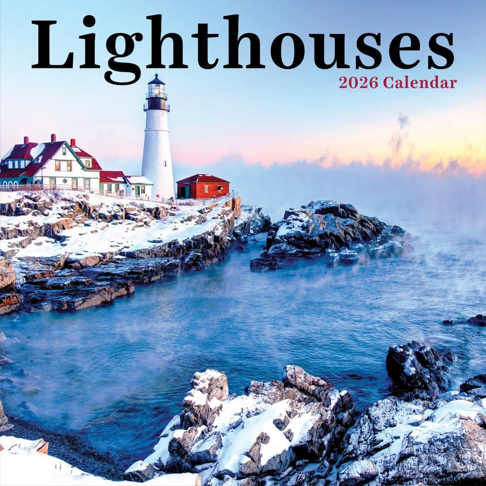 2025 Lighthouses Calendars, Guiding Lights Of The Coast for Pacific Northwest Lighthouses Poster 2025 Calendar Printable