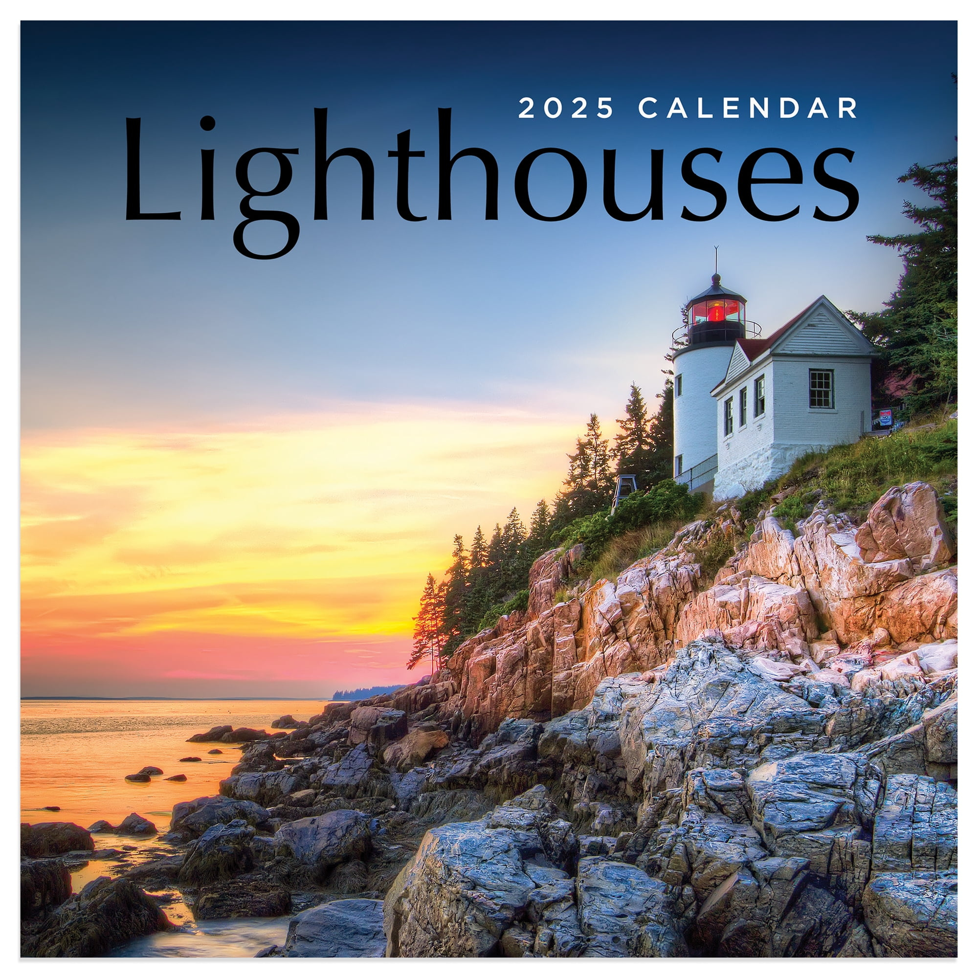 2025 Lighthouses Mini Calendar intended for Lighthouses Pacific Coast 2025 Calendar Printable