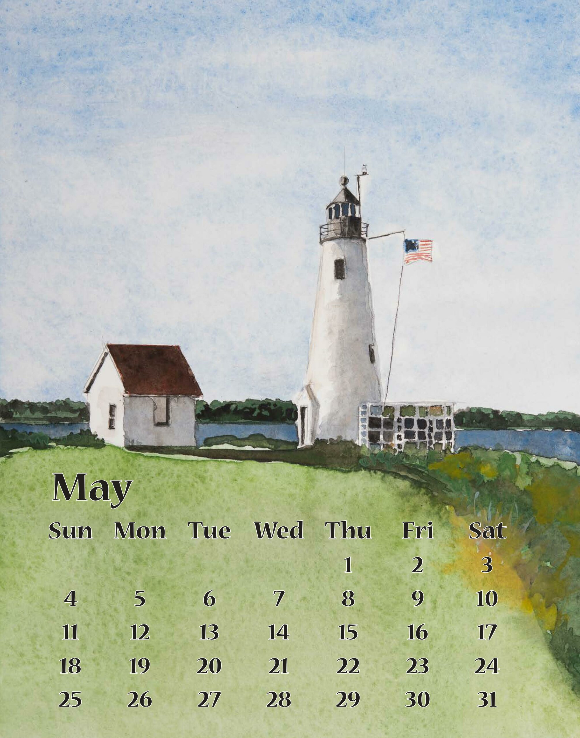 2025 Lighthouses Of Maine Calendar throughout Lighthouses 2025 Calendar Printable