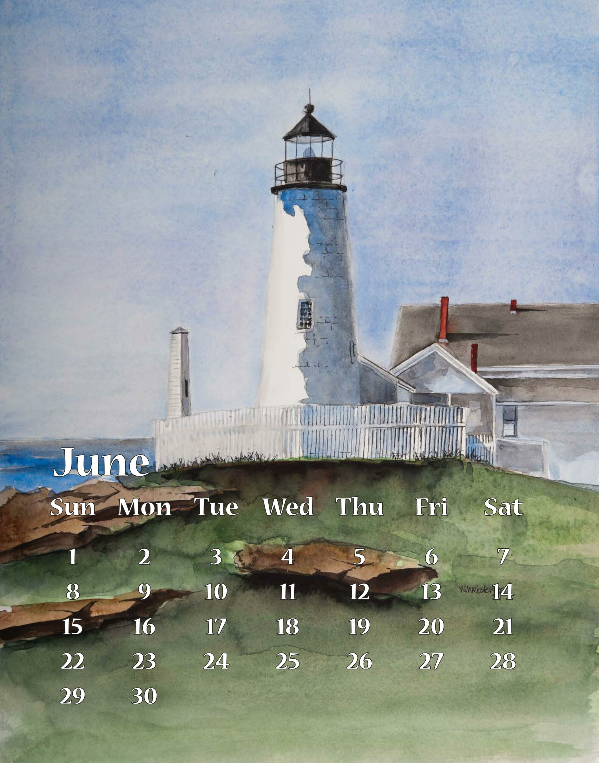 2025 Lighthouses Of Maine Calendar with regard to Lighthouses Photo 2025 Calendar Printable