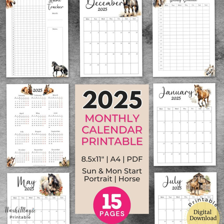 What Horses Teach Us 2025 Calendar Printable