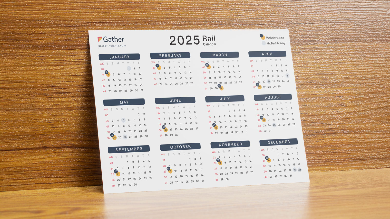2025 Network Rail Calendar Is Here throughout England By Rail 2025 Calendar Printable