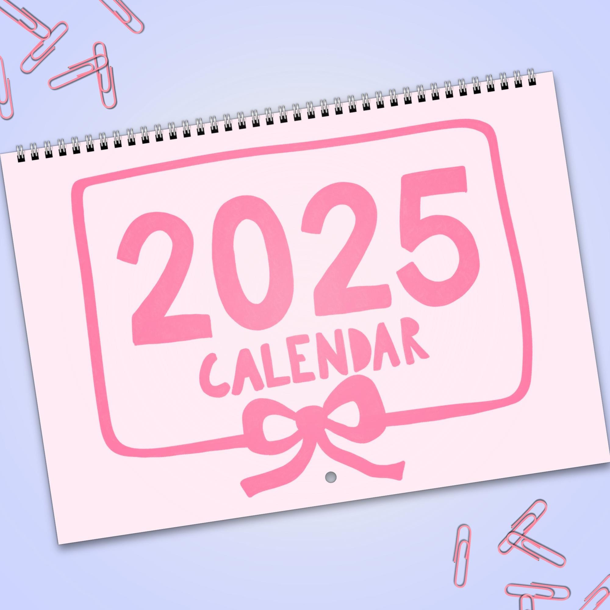 2025 Pastel Calendar - Positive Quotes Wall Calendar, Dorm Room throughout Pink Vibes Only 2025 Calendar Printable