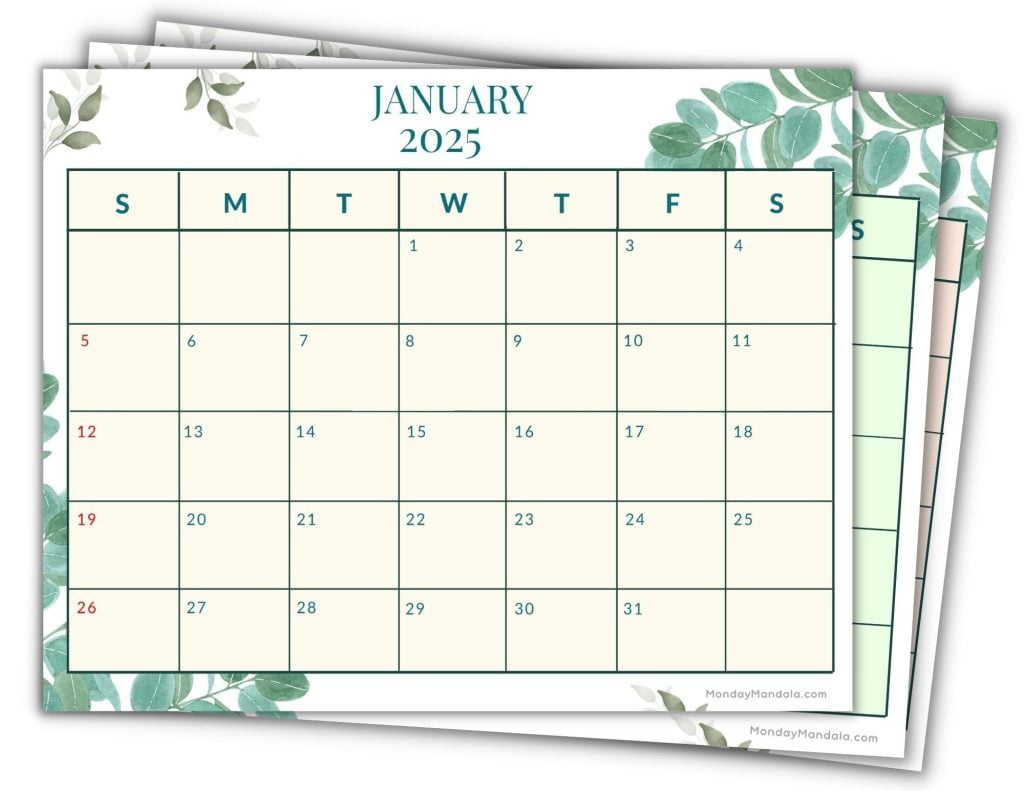 2025 Printable Calendars (56 Free Pdf Printables) within Wildlife Down Under 2025 Calendar Printable