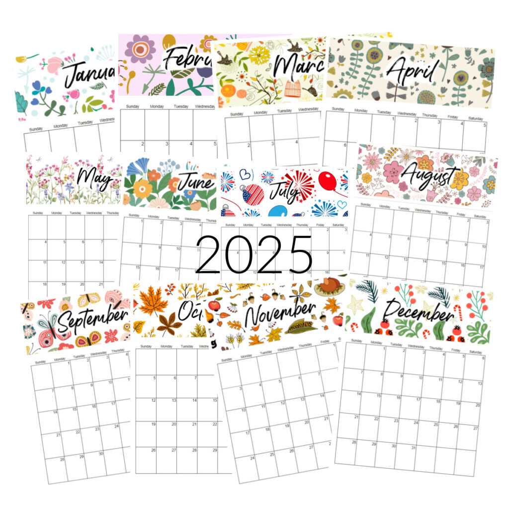 2025 Printable Calendars | Hearth And Vine regarding Pennsylvania Places 2025 Calendar Printable
