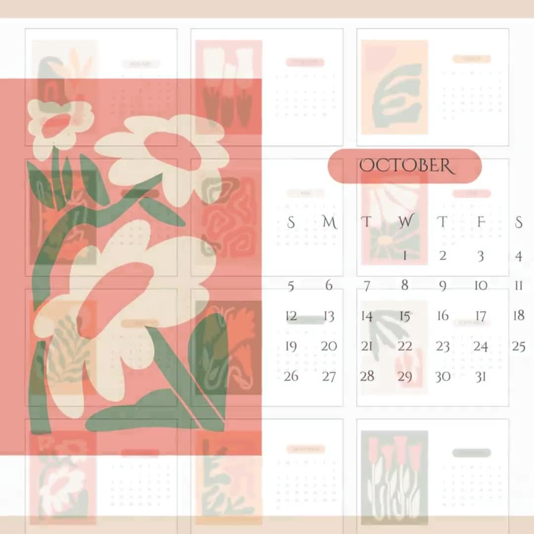 2025 Printable Matisse Art Calendar, Instant Download, 2025 Wall Calendars, Landscape A4 And Letter Size, Print At Home Pdf, Henri Matisse intended for Matisse 2025 Easel Calendar Printable
