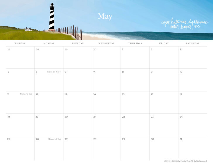Wanderlust 2025 Calendar  Printable