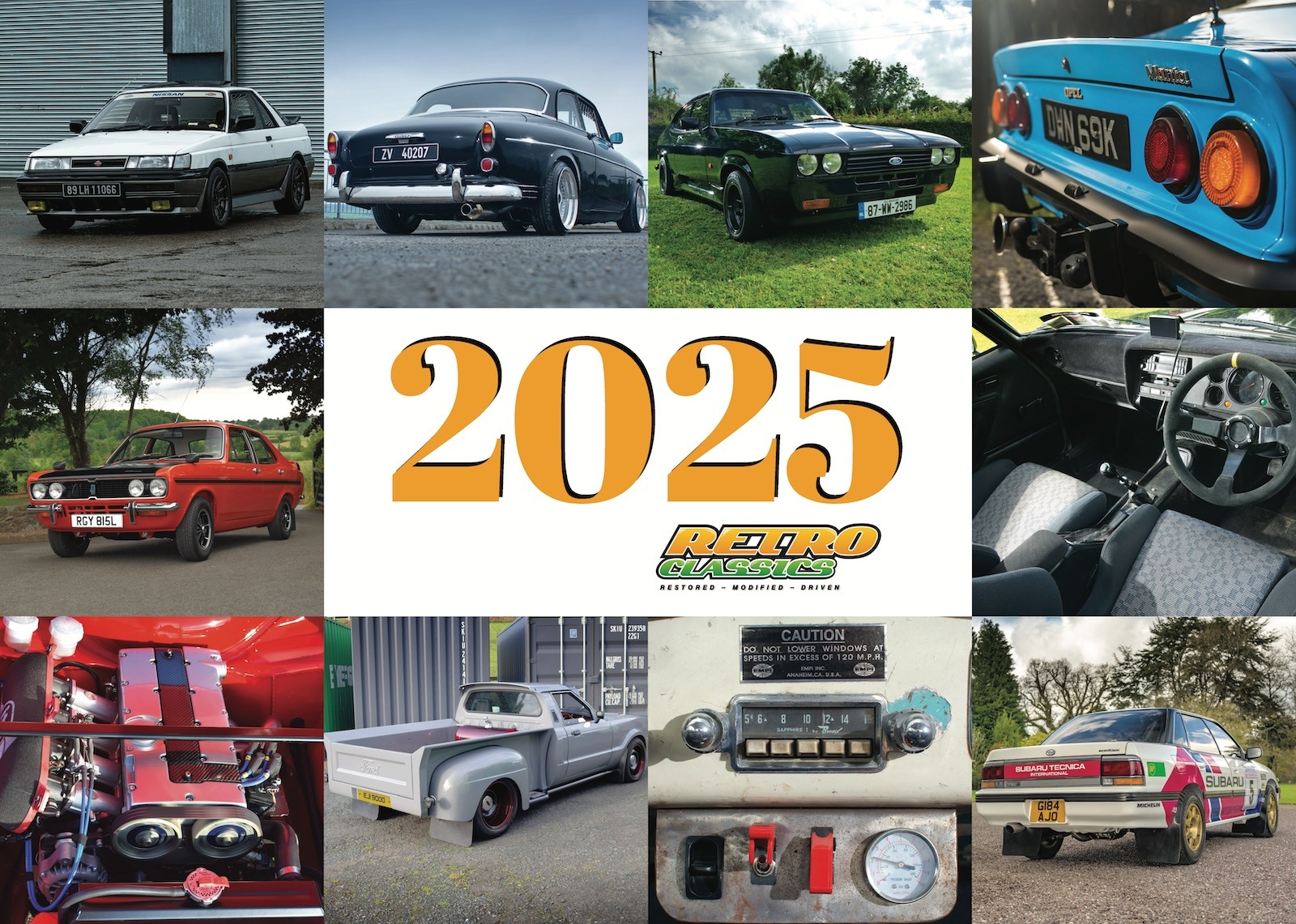 2025 Retro Classics Calendar – Irish Vintage Scene Magazine inside Cars And Trucks Classic 2025 Calendar Printable