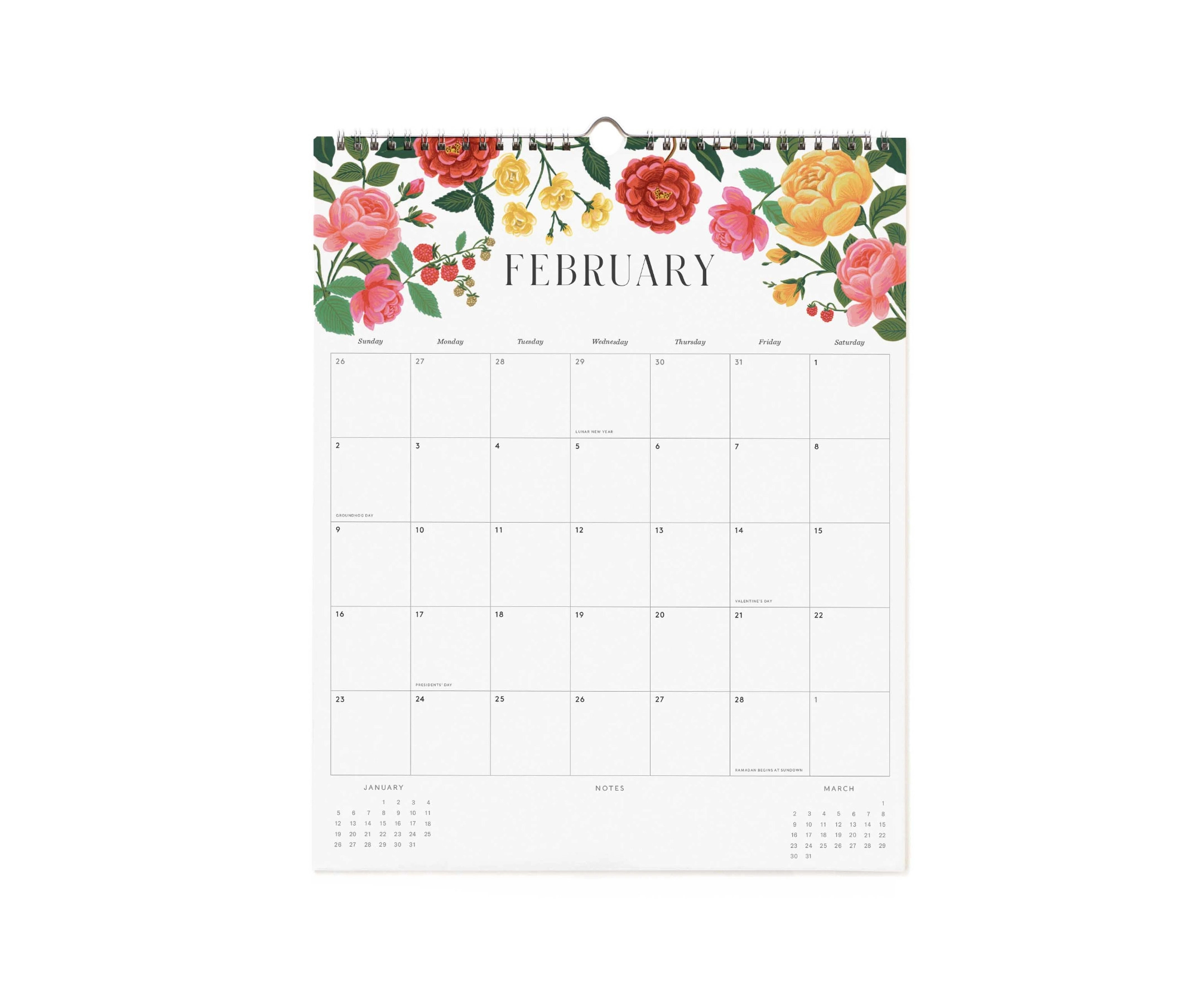 2025 Roses Appointment Calendar - Rifle Paper Co. Calendar within Greetings From Around The World 2025 Easel Calendar Printable