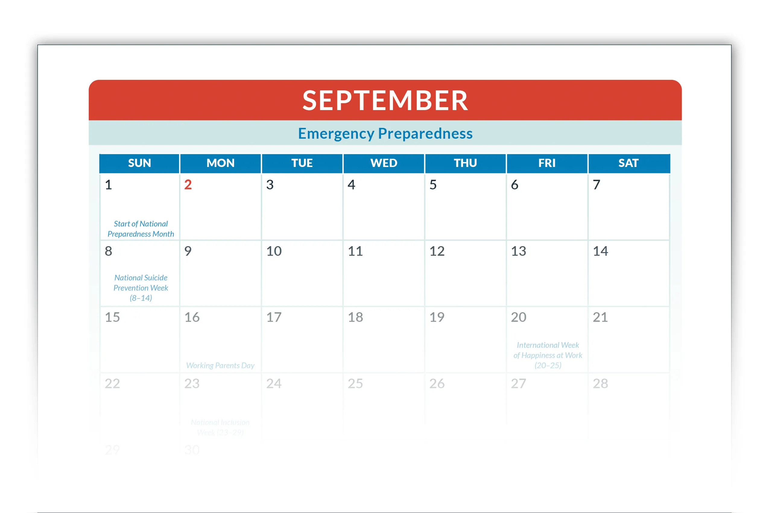 2025 Safety Events Calendar For Workplace Preparedness with regard to Best of the Hot Tropix 2025 Calendar Printable